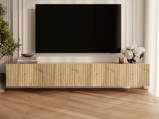 Ensemble de meubles TV avec portes 200 cm Kioto Chêne Artisan
