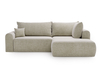 Beige \ Velvet \ Angle droit