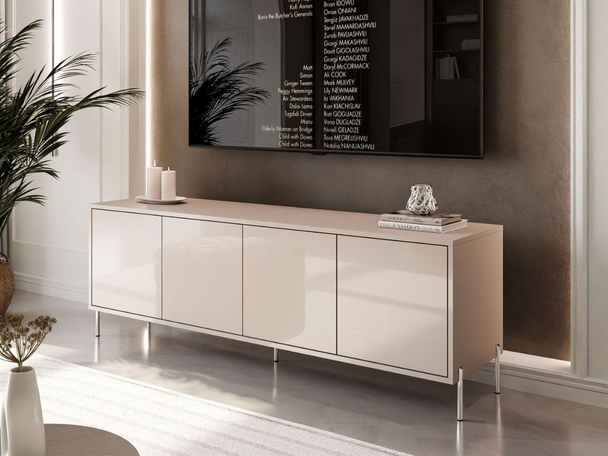 Meuble TV pour téléviseur Vivance Cachemire brillant