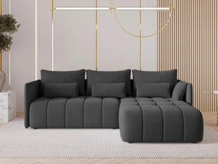 Canapé d'Angle Convertible Réversible Ardi Anthracite