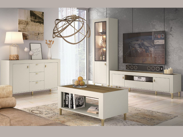 Ensemble de meubles de salon Messina Cachemire