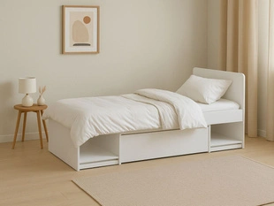 Lit simple Arcadia Blanc