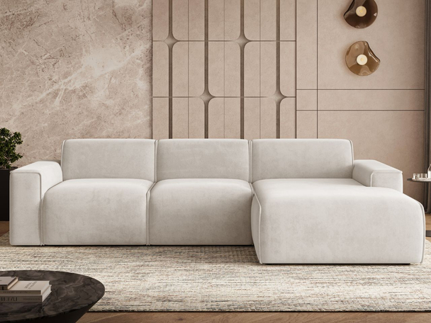 Canapé d'Angle Droite Lavia Beige clair