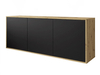 Noir mat || Chêne Artisan