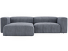 Gris \ Velours côtelé \ Angle gauche
