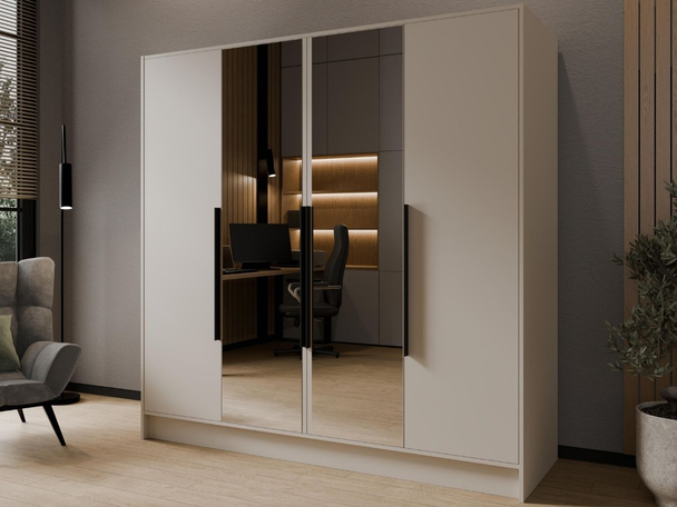 Armoire avec Miroir Lucca Cachemire