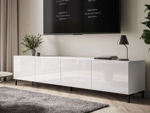 Meuble TV Rangement Nodoo Blanc
