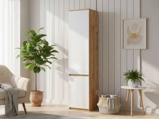 Armoire Portes Battantes Arcadia Marron, Blanc