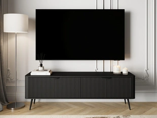 Meuble TV Rangement 160 cm Latina Noir