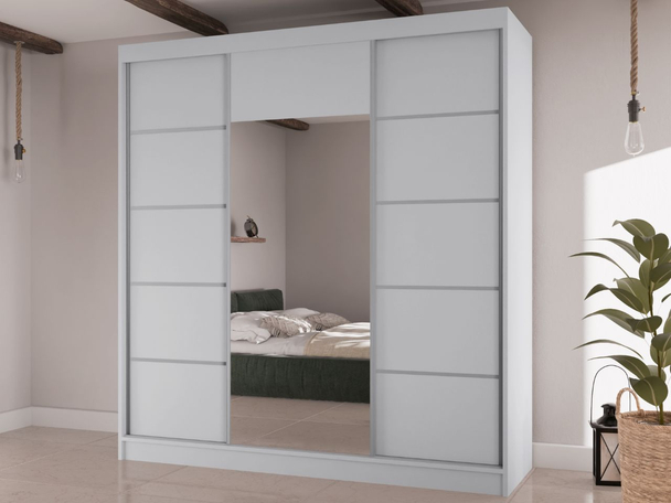 Armoire avec Miroir Maia Blanc
