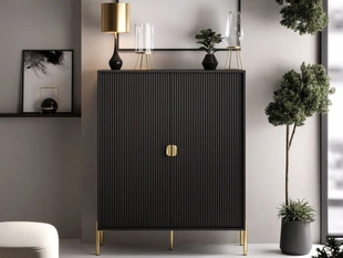 Commode de Rangement Orlean Noir mat