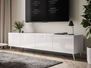 Meuble TV Rangement Nodoo Blanc