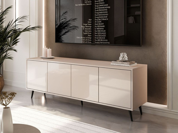 Meuble TV pour téléviseur Vivance Cachemire brillant
