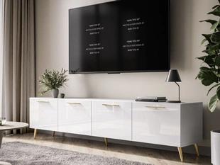 Meuble TV Rangement Noaé Blanc