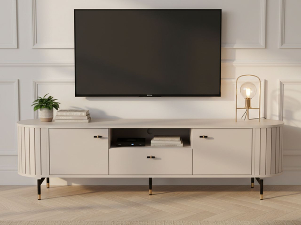 Meuble TV Rangement Soria Cachemire