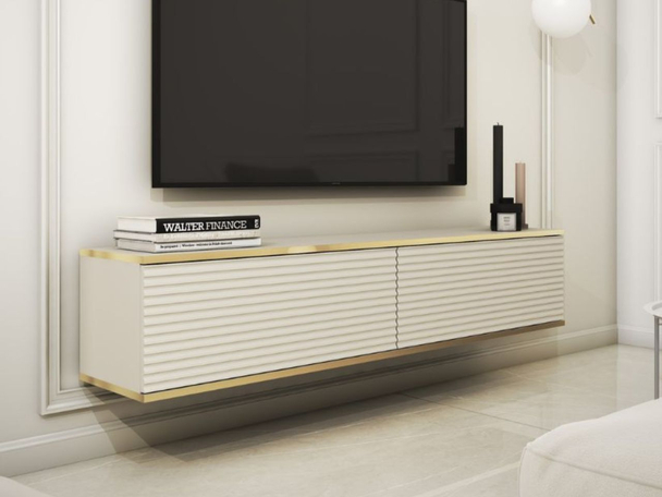 Meuble TV Rangement Diolo Beige