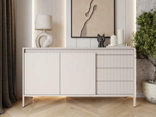 Buffet avec Portes et Tiroirs 153 cm Sorano Beige