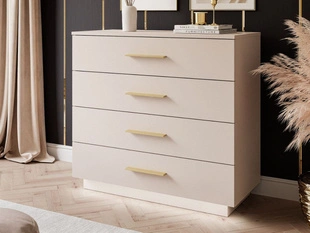 Commode de Rangement avec éclairage LED Nuveo Cachemire