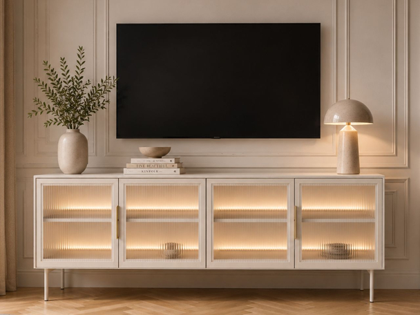 Meuble TV avec Portes Lumina Cachemire