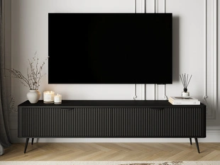 Meuble TV Rangement 200 cm Latina Noir