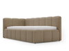 Marron \ Bouclé \ Gauche