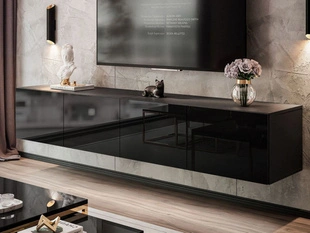 Meuble TV Rangement Nodoo Noir