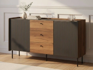 Commode de Rangement Pascale Noyer de Warmie, noir