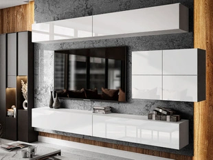 Meuble mural suspendu pour le salon Nodoo Blanc
