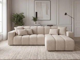 Canapé d'Angle Droite Nork Beige