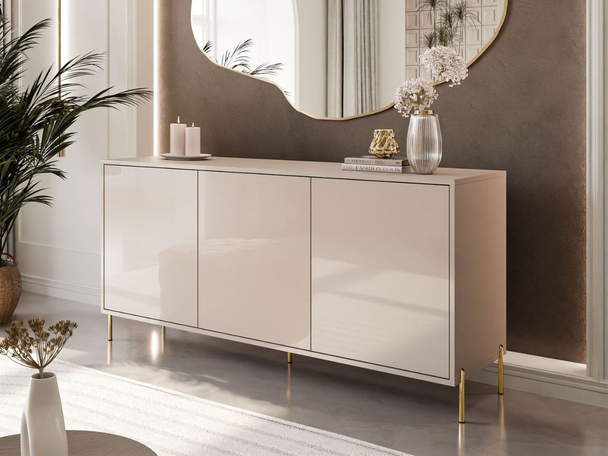 Une commode sur pieds en métal pour le salon Vivance Cachemire brillant