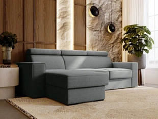 Canapé d'Angle Convertible avec coffre Réversible Scala Gris