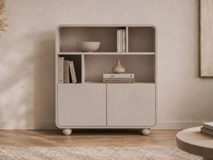 Bibliothèque pour le salon Soffio Cachemire