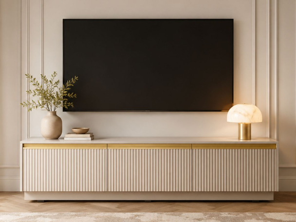 Meuble TV Rangement Roland beige