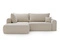 Beige clair \ Velours \ Angle gauche