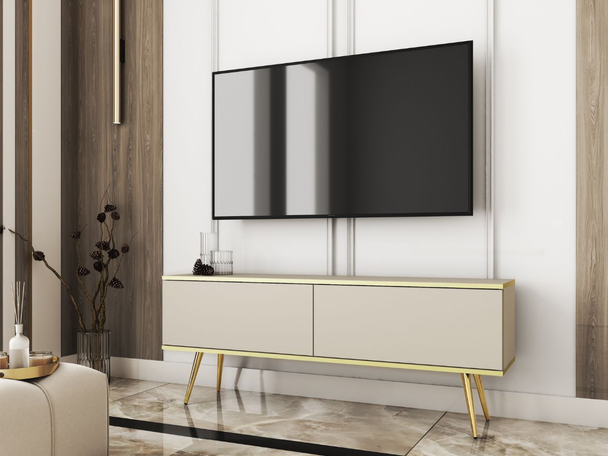 Meuble TV Rangement Diolo Beige