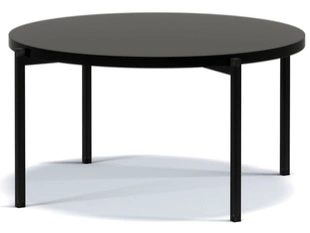 Table basse ronde 84 cm Sevilla Brillant noir