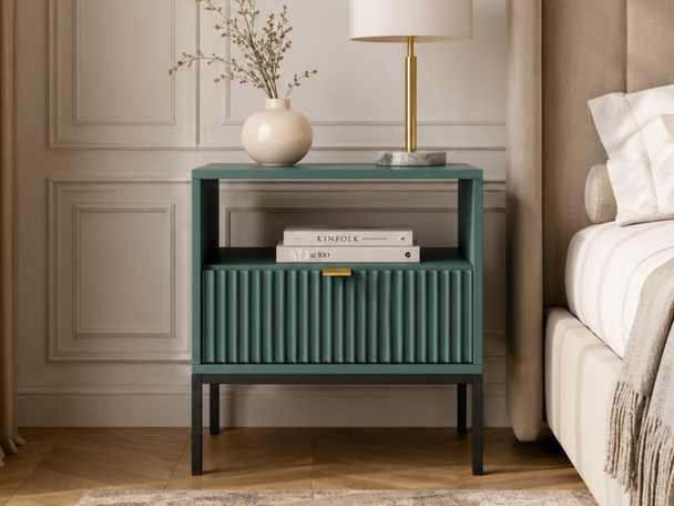 Table de Chevet avec Amber vert