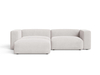 Beige clair \ Velours \ Angle gauche