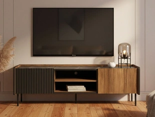 Meuble TV Rangement Pascale Noyer de Warmie, noir