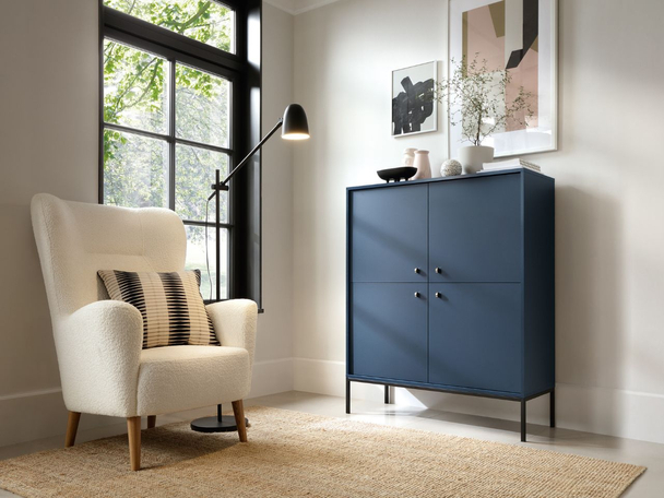 Buffet avec Portes Amor Bleu Marine