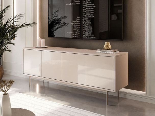 Meuble TV pour téléviseur Vivance Cachemire brillant