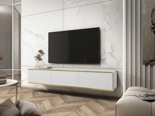 Meuble TV Rangement Diolo blanc