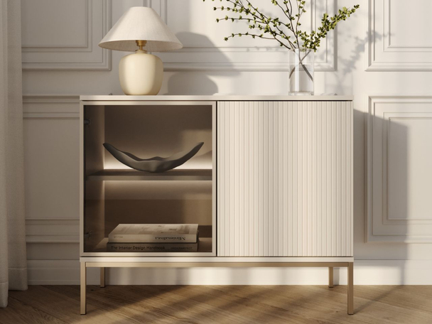 Commode de Rangement avec éclairage LED Deo Cachemire