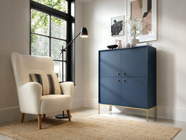 Buffet avec Portes Amor Bleu Marine