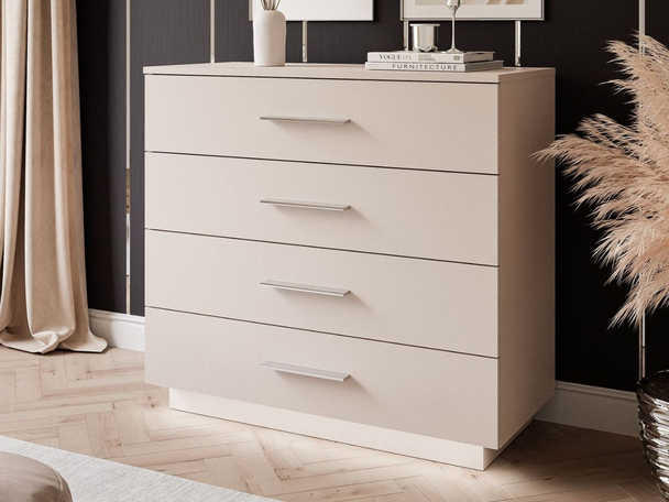 Commode de Rangement avec éclairage LED Nuveo Cachemire