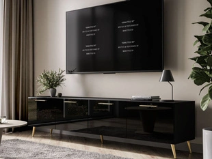 Meuble TV Rangement Noaé Noir