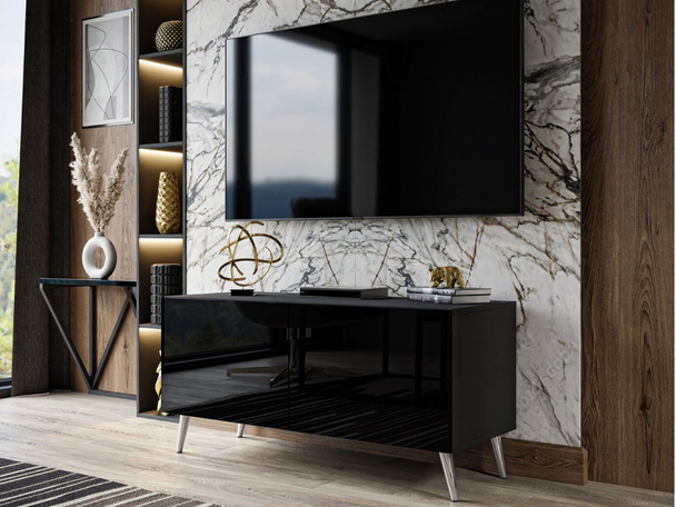 Meuble TV Rangement Noaé Noir