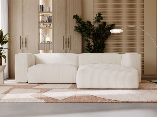 Canapé d'Angle Beige Landi Beige