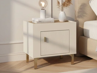 Table de chevet avec armoire Messina Cachemire