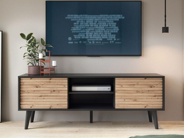 Meuble TV Rangement Astro noir